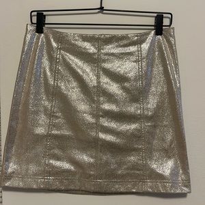 Silver shimmer skirt